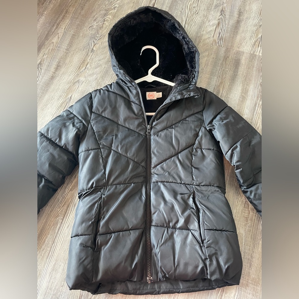 Wonder Nation Black Fleece-Lined Jacket
